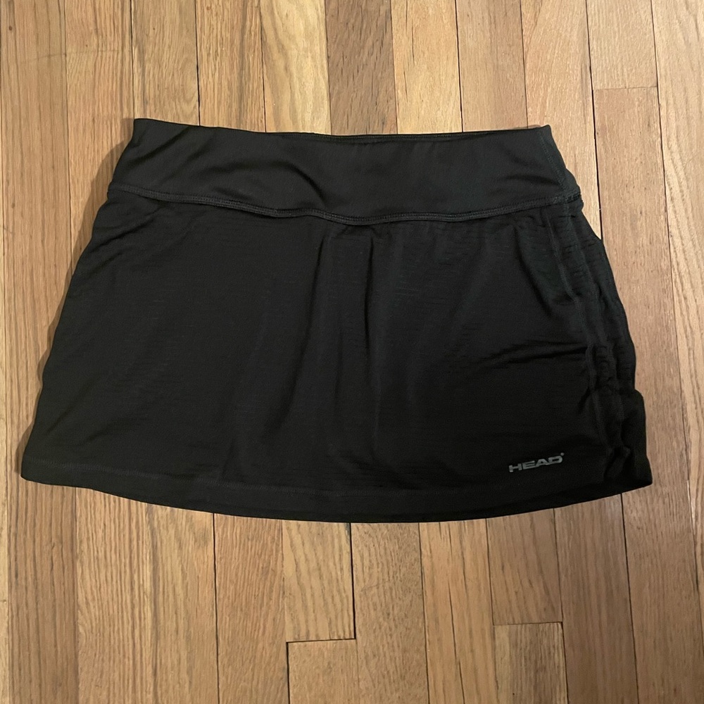 Head black tennis skirt size m